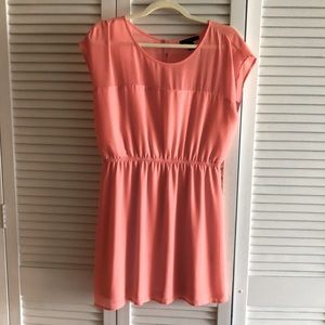 Forever 21 pretty salmon pink dress